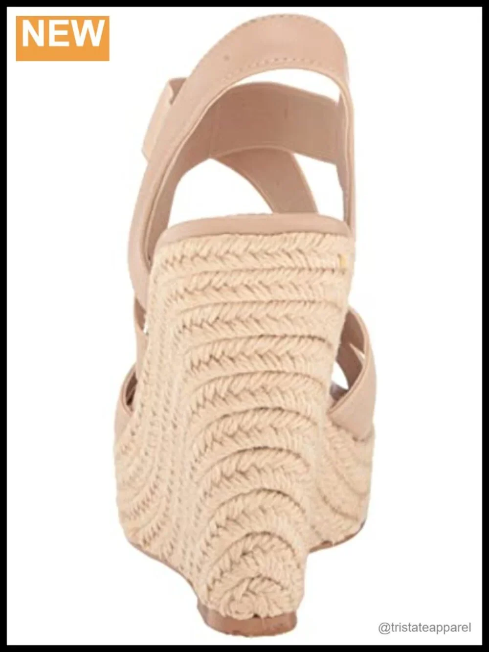 Slingback Wedge Platform Sandals Cushioned Rhinestone